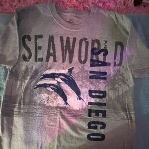 SeaWorld San Diego Dolphin Graphic Tee - Gray